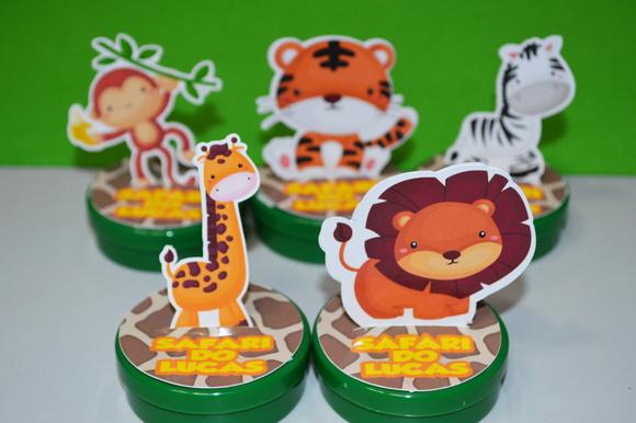 Latinha 3D Tema Safari