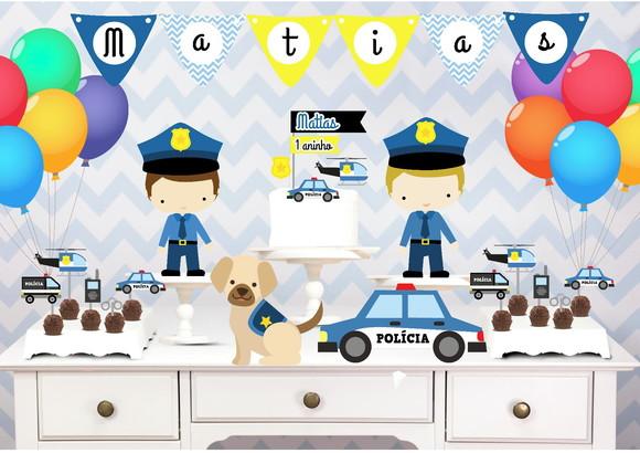 Promoção Kit Festinha Policia