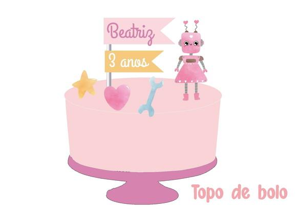 Promoção Kit Festinho Robô Rosa