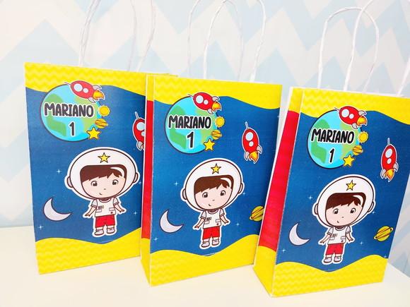 Sacolinha Tema Astronautas