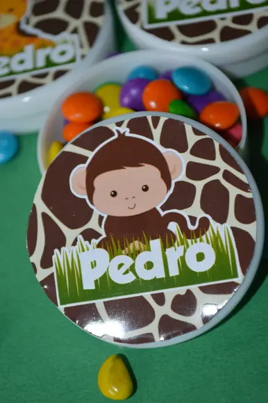 10 Latinhas Safari Personalizada