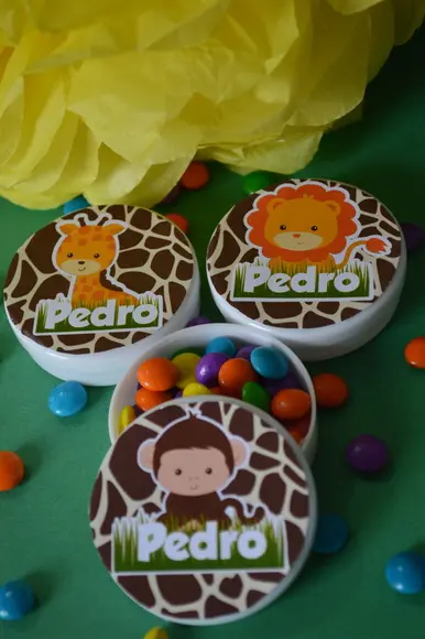 10 Latinhas Safari Personalizada