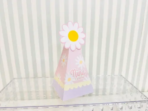 20 Personalizados Margaridas Rosa