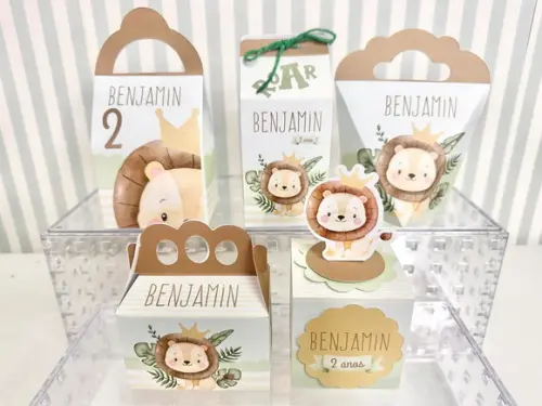 20 Personalizados Tema Príncipe Leãozinho
