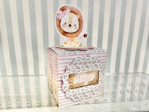 20 Personalizados Tema Safari Rosa