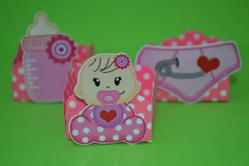 50 Forminhas Chá de Bebê Rosa