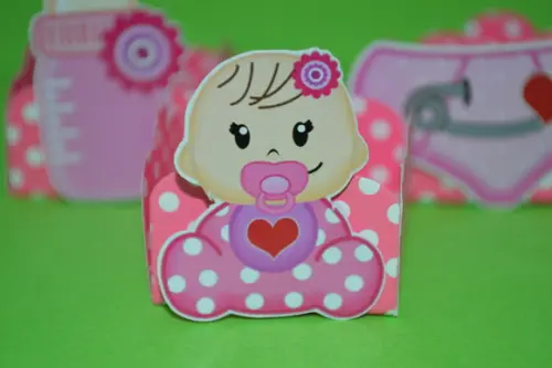 50 Forminhas Chá de Bebê Rosa