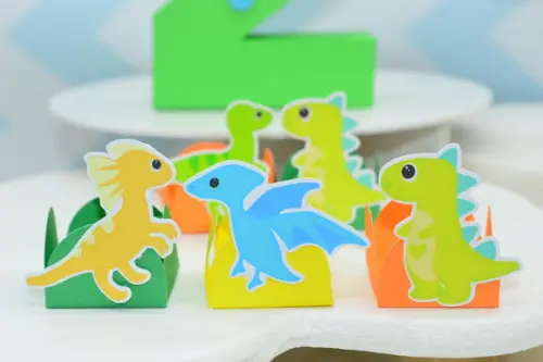 50 Forminhas Dinossauros Baby