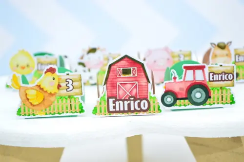 50 Forminhas Fazendinha Verde e Marrom