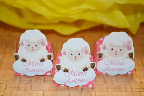 50 Forminhas Ovelhinha Rosa