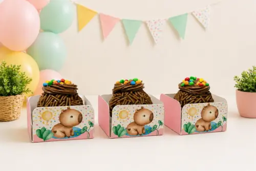 50 Forminhas Tema Capivara Candy - Envio Rápido
