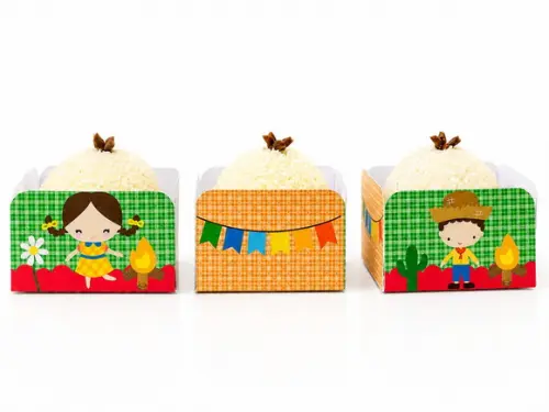 50 Forminhas Tema Festa Junina - Envio Rápido