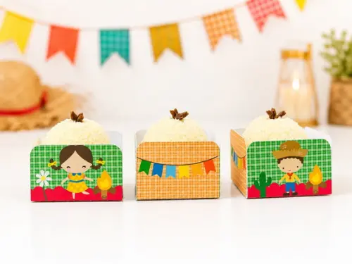 50 Forminhas Tema Festa Junina - Envio Rápido