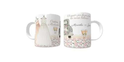 Caneca de Porcelana Casamento