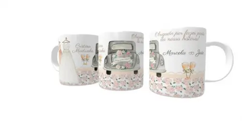 Caneca de Porcelana Casamento