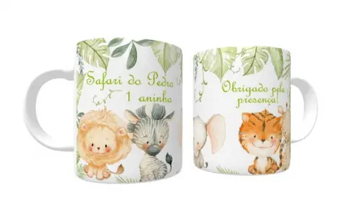 Caneca de Porcelana Safari