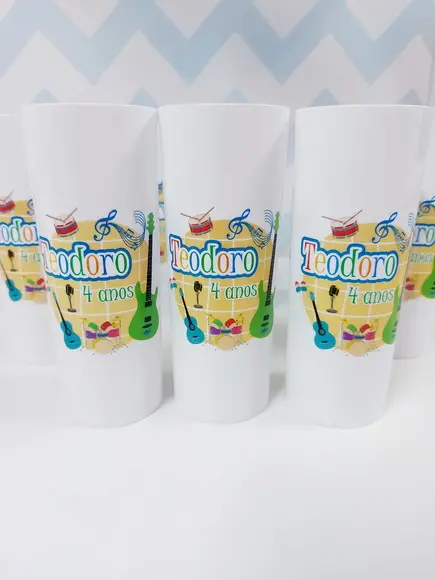 Copo Long Drinks Tema Música