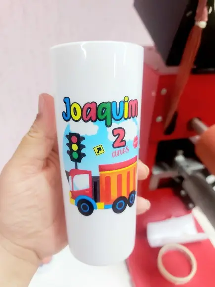 Copo Long Drinks Tema Caminhões
