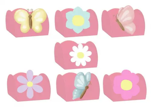 Forminhas para Docinhos Tags Borboletas Pronto Entrega