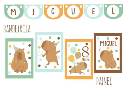 Kit Festa - Tema Capivara Especial
