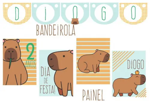 Kit Festa - Tema Capivara Especial 2