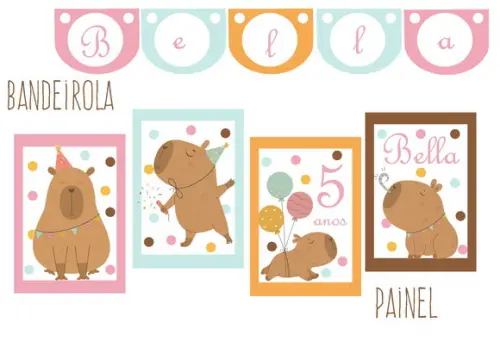 Kit Festa - Tema Capivara Especial 4