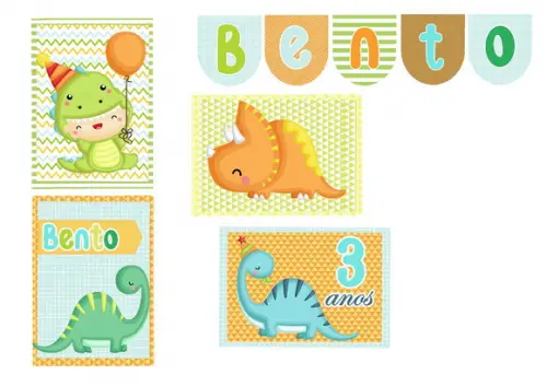 Kit Festa - Tema Dinossauro Baby