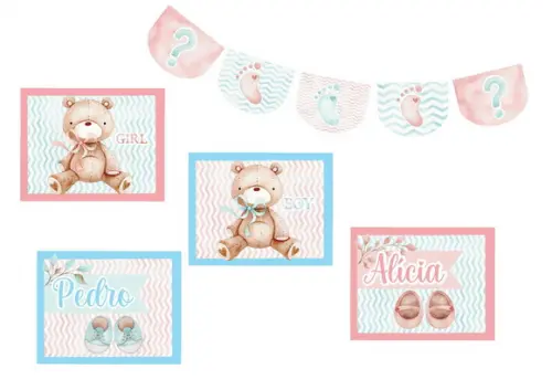 Kit Festa Só Um Bolinho - Chá Revelação