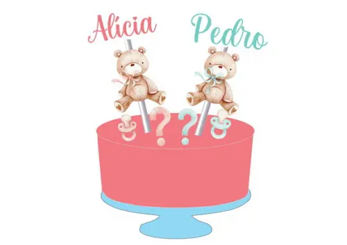 Kit Festa Só Um Bolinho - Chá Revelação