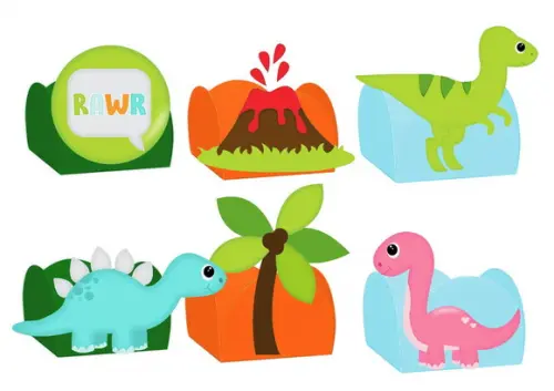 Kit Festa Só Um Bolinho - Tema Dinossauro Baby