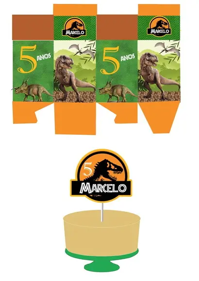 Kit Festa Tema Dinossauros - 95 Itens