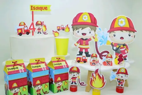 Kit So Um Bolinho - Tema Bombeiros