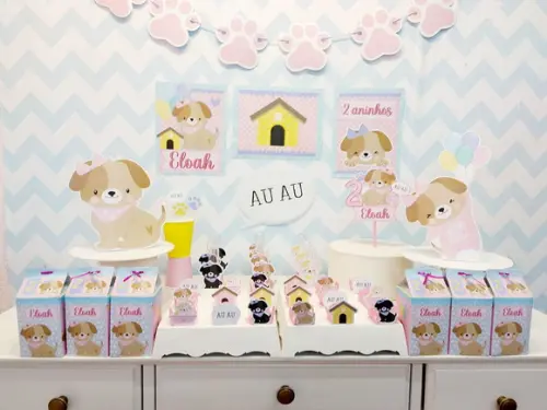 Kit So Um Bolinho - Tema Cachorrinhos