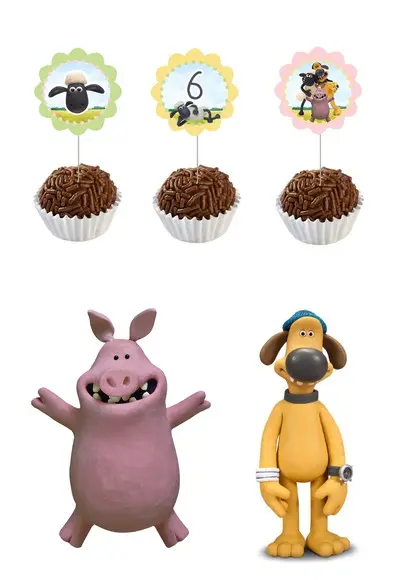 Kit Só Um Bolinho - Tema Shaun o Carneiro