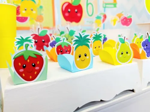 Kit So Um Bolinho 99 Itens - Tema Frutinhas