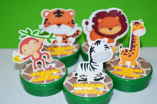 Latinha 3D Tema Safari