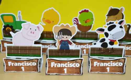 Porta chocolate duplo Fazendinha