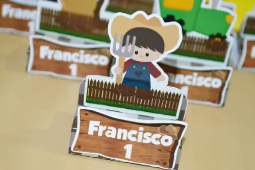 Porta chocolate duplo Fazendinha
