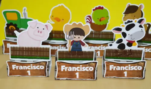 Porta chocolate duplo Fazendinha