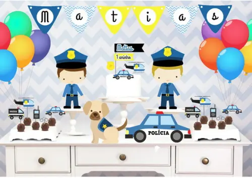 Promoção Kit Festinha Policia