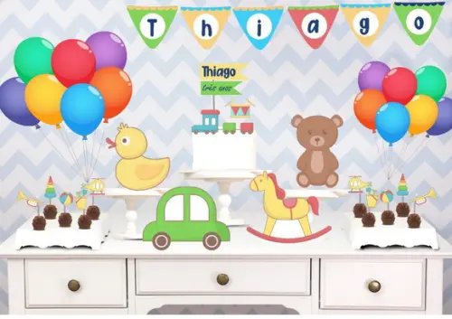 Promoção Kit Festinha Tema Brinquedos da Minha Infância