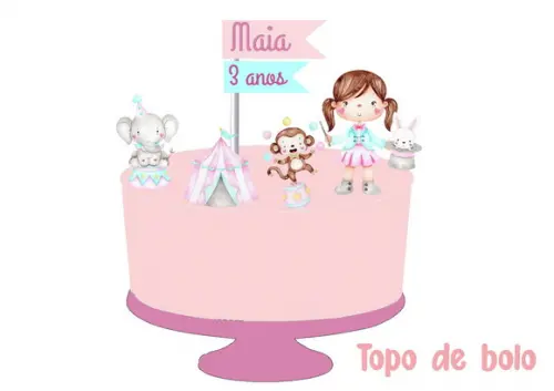 Promoção Kit Festinha Tema Circo Rosa