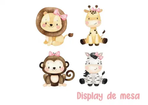 Promoção Kit Festinha Tema Safari Rosa