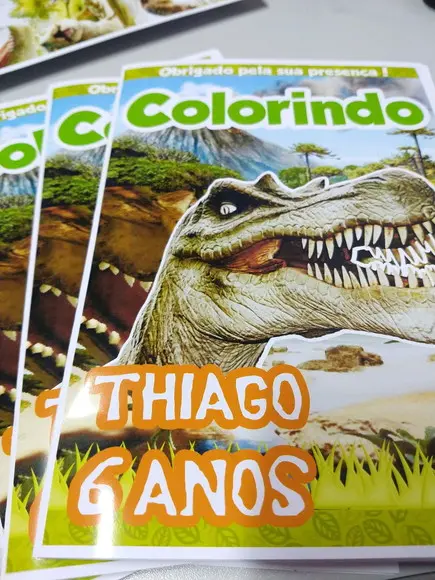 PROMOÇÃO Revista para Colorir Dinossauros