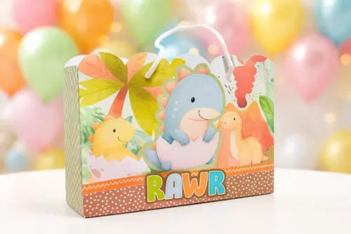 Sacolinha Dino Baby Lembrancinha Pronto Entrega