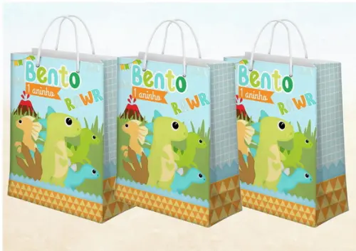 Sacolinha Supresa - Tema Dinossauros Baby