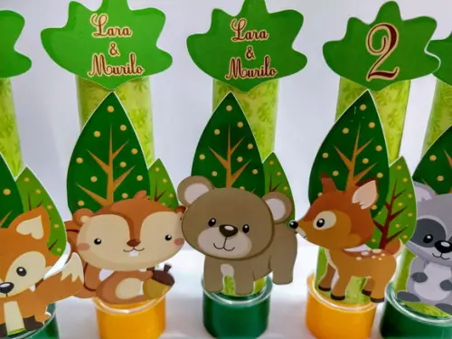 Tubetes Tema Bosque