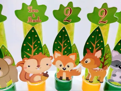 Tubetes Tema Bosque