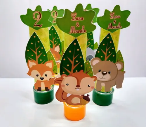 Tubetes Tema Bosque