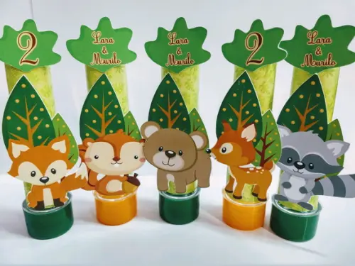 Tubetes Tema Bosque